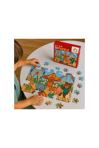 Lunapark Mini Puzzle 40 Parça 3-7 Yaş Eğitici Çocuk Puzzle Yapboz