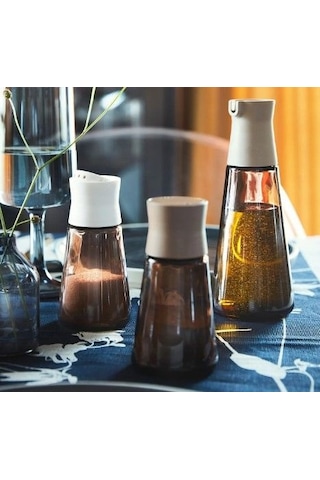 Ikea Halvtom Yağlık Ve Sirkelik 300 Ml 19 X 8 Cm Kahverengi