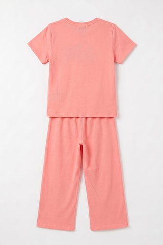 Joy Kids Kız Çocuk Sırt Baskılı Günlük Penye Takım 9-12yaş Pembe AÇIK PEMBE