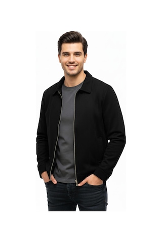 Dynamo Erkek Siyah Regular Fit Mevsimlik Süet Spor Mont8091 Bgl-st05013 Siyah