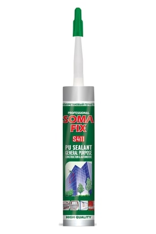 12 Adet 280 Ml Beyaz Somafix Poliüretan Mastik Dış Cephe Pu Koli Beyaz