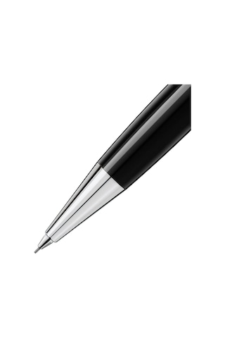 Montblanc Meisterstück Platin Kaplamalı Classique Mekanik Kalem, Siyah