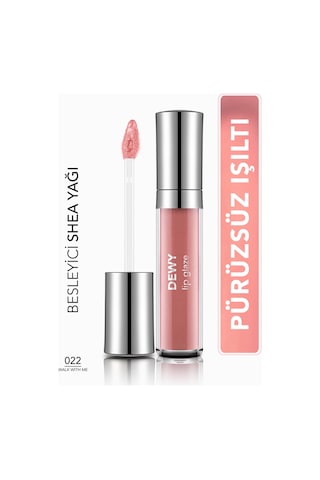Flormar Besleyici Dudak Parlatıcısı - Dewy Lip Glaze - 022 Walk With Me-8682536069403