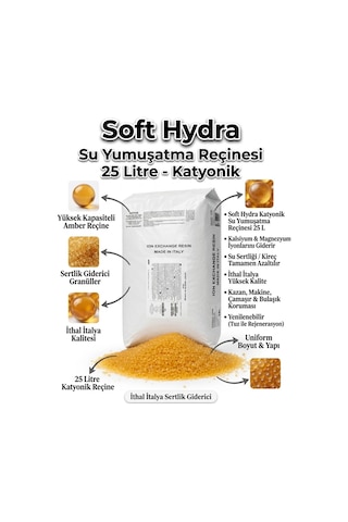 Su Yumuşatma Reçinesi 25 Litre İyon Değişim Kireç Önleyici / İtalyan Katyonik
