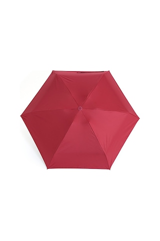 Eleven Markets 6 Telli Mini Cepboy Kapsullü Şemsiye -sarı Bordo