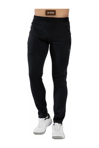Crozwise 2182-10 Siyah Drops Dar Paça Erkek Spor Pantolon Siyah