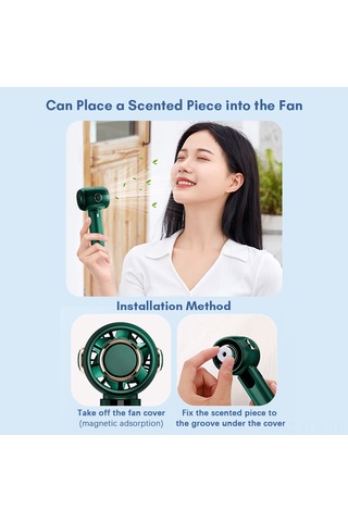 Tenfowee Beyaz Taşınabilir Turbo El Ventilatörü, Led Ekranlı, 5 Hızlı, Düşük Gürültülü, Dahili Litiyum Pil Diğer