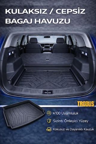 Trobus Togg T10x 2023 Ve Sonrası Kulaksız / Cepsiz Bagaj Havuzu