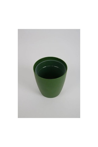 Dekoratif Koyu Yeşil Orkide Saksısı - 4 Adet Set - 12 Pot Üretim Saksısına Uygun