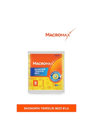 Macromax Ekonomik Temizlik Bezi 9'lu
