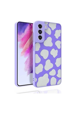 Galaxy S21 Fe Kılıf Desenli Kamera Korumalı Parlak Zore Nora Kapak NO6