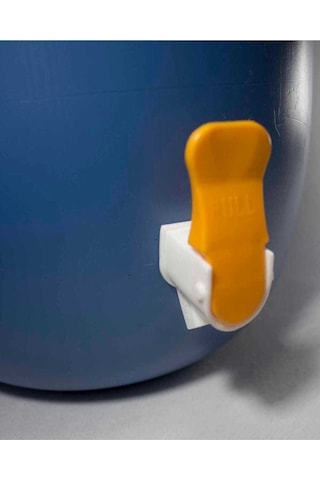 Musluklu 40 L Litre Varil Içi Beyaz Plastik Yağ Turşu Bidon Mavi