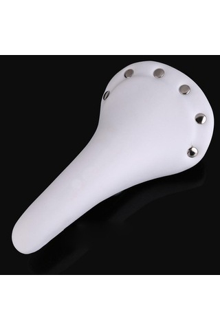 Fochsia Beyaz Stil Bisiklet Koltuk Koltuk Vintage Nokta Pu Deri Bisiklet Bisiklet Koltuk Rahat Altın