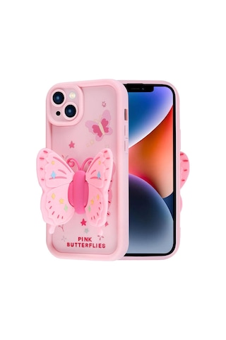 Apple Uyumlu iPhone 14 Kılıf Kamera Korumalı Figür Tasarımlı Kapya Kapak