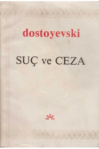 Suç Ve Ceza 1 Ve 2.cilt Takım 1.baskı İkinciel Kullanılmış Kitap