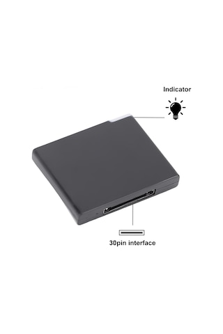 30 Pin Bluetooth Adaptörü, 4 Mbps Ses Alıcısı Bluetooth 5.0 Ile Müzik Alıcısı A2dp V1.2 Telefon Için Kablosuz Ses Adaptörü, Dock Için