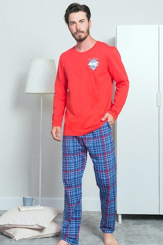 Gazzaz Erkek Süprem Penye Uzun Kol Cepli Oyaka Pijama Takım 3120K