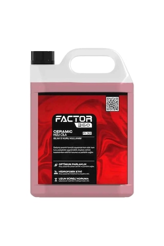 Factor360 Oto Seramik Etkili Hızlı Cila 5 L