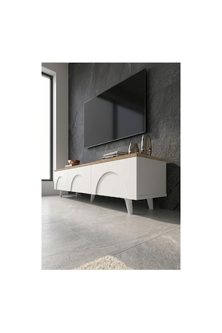 Eko Bohem Tv Ünitesi 150 Cm - Modern Tv Sehpası Beyaz