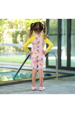 Owli Sunsafe Uv Korumalı Swimsuit Mayo Flamingo 001