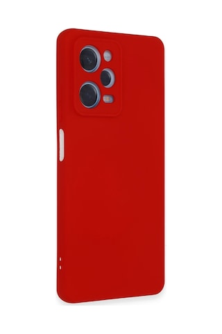 Newface - 866 - Xiaomi Redmi Note 12 Pro 5g Kılıf Nano İçi Kadife Silikon - Csmo-tex - - Kırmızı