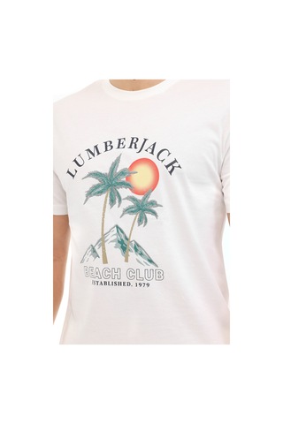 Lumberjack Ml Jacop 11hl107 5pr Beyaz Erkek Kısa Kol T-shirt