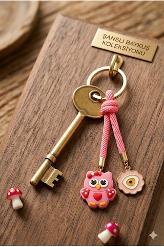 Pembe Anahtarlık Açık Pembe
