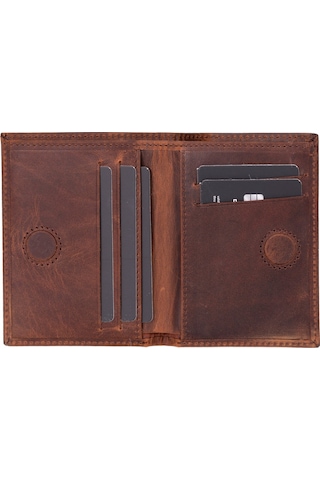 Nigra Hakiki Deri, El Yapımı Cüzdan, Antik Kahve Kahverengi