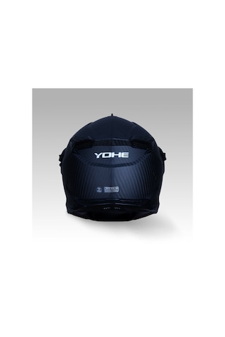 Yohe FG601 Çift Vizör Full Face Motosiklet Kaskı Mat Siyah