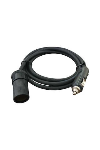 Araç Çakmaklık Uzatma Kablosu 12-24 Volt 16 Amper 2 X1,5mm Ttr Bakır 2 Mt-siyah