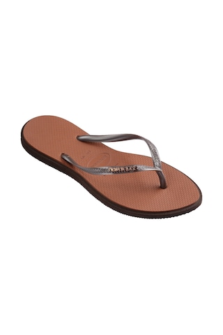 Havaianas Slim Point Kadın Plaj Terliği 4149584 Kahverengi