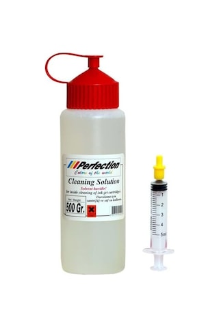 Ayrex Perfection Kartuş Nozzle Açıcı Solüsyon 500 Ml + Sarı Uç Şırınga