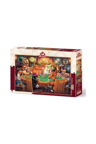 Art Puzzle Kumarbaz Köpekler 500 Parça Puzzle