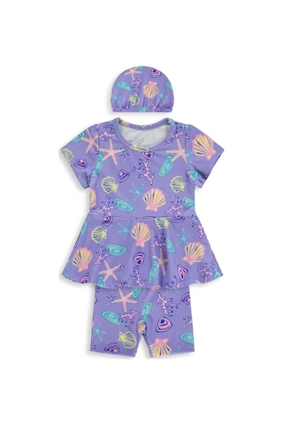 Civil Baby Deniz Kabuğu Baskılı 6-18 Ay Mayo - Lila