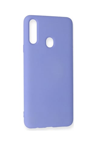 Newface - 698 - Samsung Galaxy Uyumlu A20s Kılıf Nano İçi Kadife Silikon - Csmo-tex - - Lila LİLA