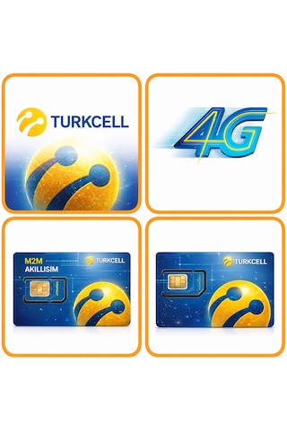 Turkcell 4G Data Sim Kart  (4G Kameralar İçin)