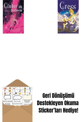 Cinder In Serüveni + Cress + Okuma Sticker'ları
