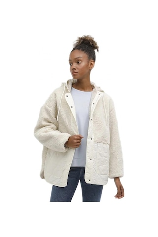Lumberjack Ct2008 Hannah Teddy Jacket Krem Kadın Ceket Krem