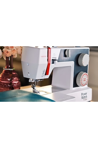 Veritas Veritas Power Stitch 32 Tıtan Ev Tipi Dikiş Makinesi 32 Dikiş Programlı Distribütör li Beyaz