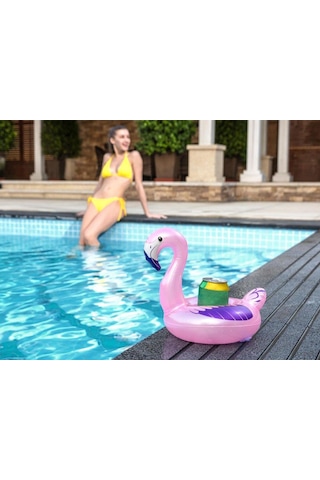 Flamingo & Tavus Kuşu Şekilli Bardaklık - 34127 Lisinya Çok Renkli