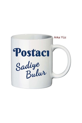 Bayan Postacıya Hediye Isimli Kupa Bardak