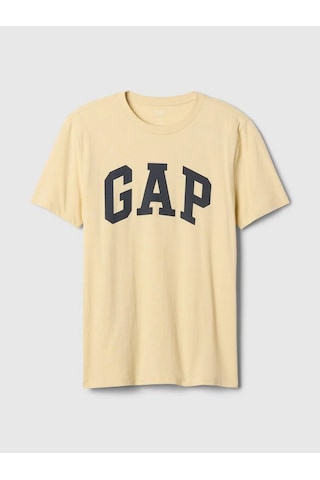 Gap 856659026 V-everyday Soft Basic Logo T Erkek Tişört Sarı