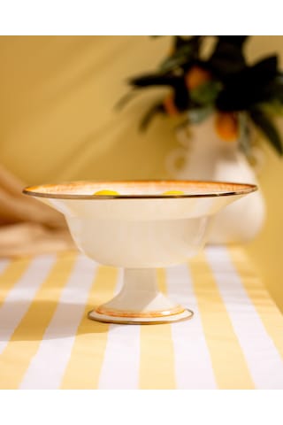 Madame Coco Rodez Ayaklı Meyve Kasesi - Turuncu - 30 Cm 8684427228470 Turuncu