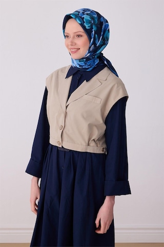 Belli İpek Eşarp - 4330-80 Lacivert Twill