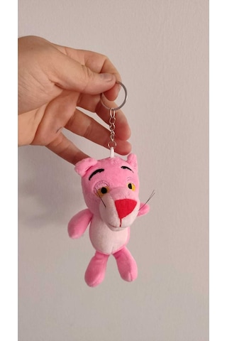 Pembe Panter Peluş Anahtarlık 13 Cm