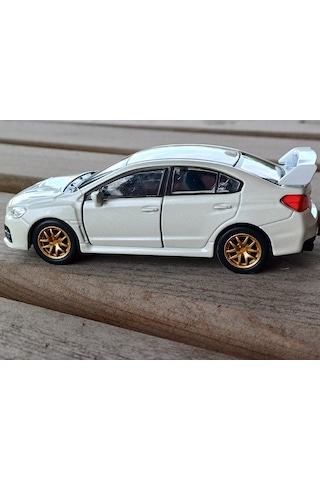 Welly Lisanslı Subaru Wrz Stı Çek Bırak Model Metal Araba 1:34 43693d - Beyaz