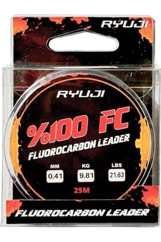 Ryuji %100 Fluorocarbon 25 Mt Lider Misina 0.23mm Ryuji %100 Fluorocarbon 25 Mt Lider Misina 0.23mm