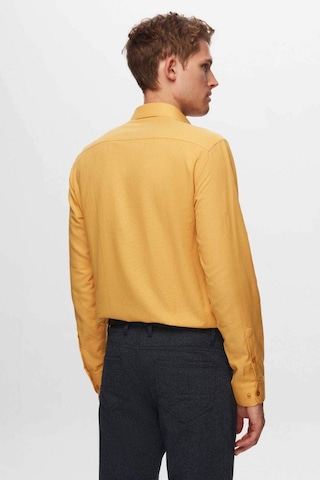 D's Damat Erkek Gömlek Slim Fit Hardal Renk 6EF02ORT00288 Hardal