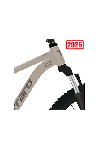 Carraro Crx 724 Dağ Bisikleti Gül Gri-koyu Gri 24v S/36cm Siyah