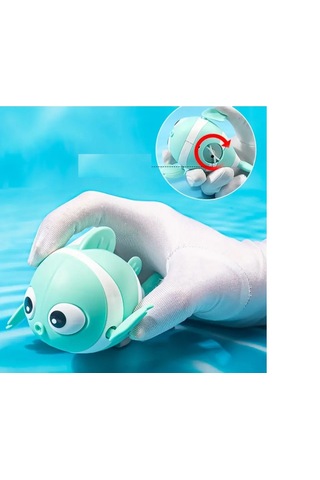 Kurmalı Balık Bebek Banyo Oyuncağı Sarı